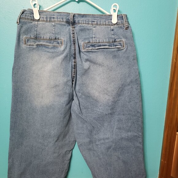 Use New Directions Women's Wide-Leg Trouser Size 14 Regular with Fringe Hem - Picture 8 of 9